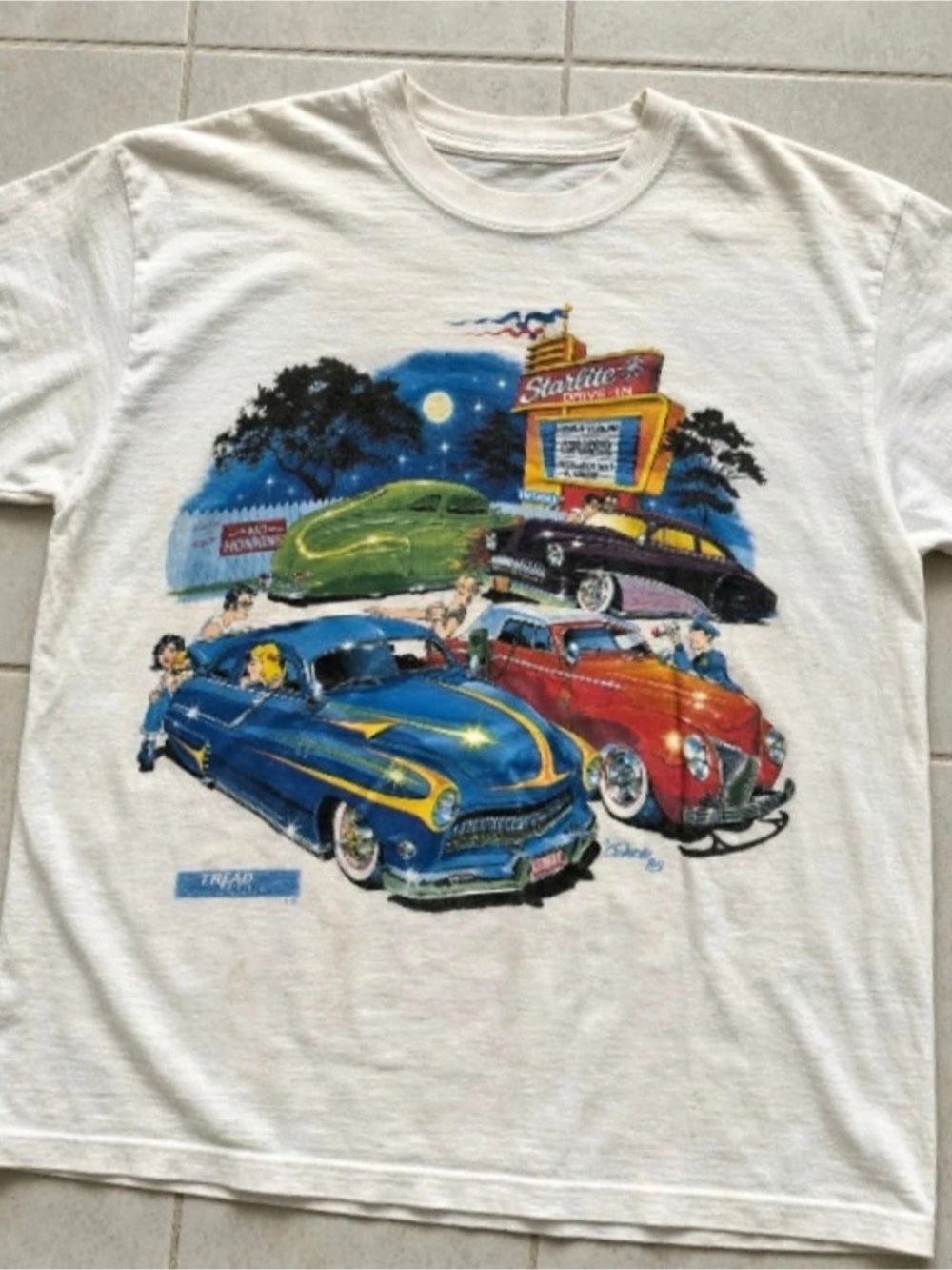 1985 Single-Stitch Drive-In Graphic T-Shirt In White